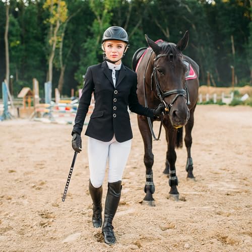YICHI 20-Inch Rubber Whip Riding Crop for Horseback Riding, Durable Non-Slip Handle, Lightweight Equestrian Training Crop