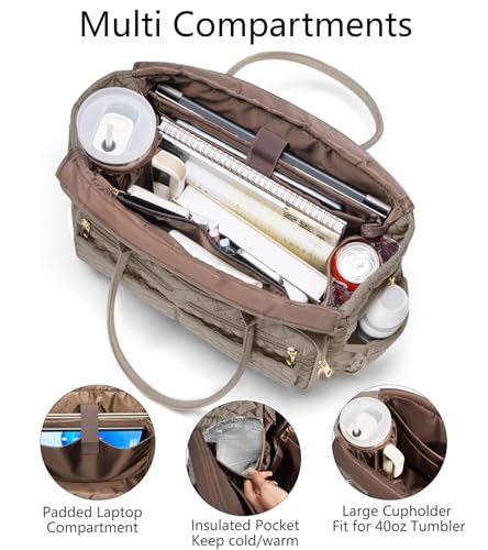 Teacher Tote with Insulated Pocket
