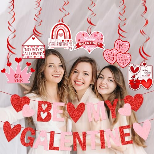 Galentines Day Banner Be My Galentine Banner Galentines Day Decorazioni San Valentino Ghirlanda Per San Valentino Decorazioni Per Feste - 4