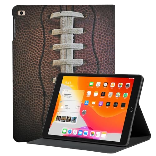Rotating Case for iPad 9.7 Inch 5th/6th Generation 2018/2017, 360 Degree Rotating Protective Stand Cover with Pencil Holder, Auto Sleep/Wake, American Football Sports by YHB - Used condition - US$8.55