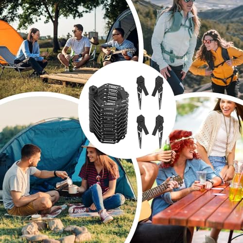 Support d'éclairage d'extérieur portable suspendu pour lanterne de cour et terrasse - 4