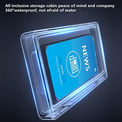 Estuche impermeable ZHCHAO con soporte autoadhesivo de pared para móviles y tabletas 8