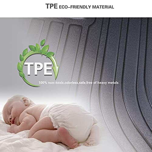 Kelcseecs Floor Mats Custom For 2016 2017 2018 2019 2020 Kia Sorento 7 Seat Waterproof Car Mats All Weather Guard Heavy Tpe Automotive Floor Liners Front& Rear& 3Rd Row Accessories Black #TOP3