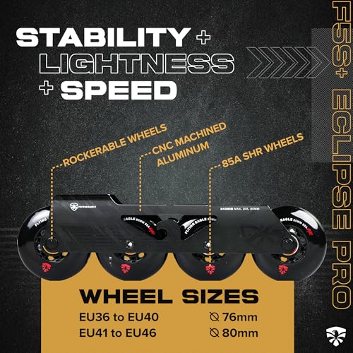 Image of FlyingEagle F5S+ Eclipse Pro Unisex Inline Roller Skates, 11 Size Options