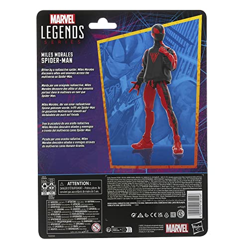 Miles Morales Spider-Man Hasbro Marvel Legends figura de accion coleccionable de 15 cm 3