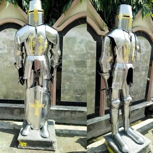 TASEXP Knight Templar Armor Wearable Crusader Costume, Full Body Combat Armour
