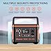 Giomre Portable Power Station, 297Wh Backup Lithium Battery Generator with 600W AC Output and 120W Fast Charging, Solar Generator for Outdoors Camping, Travel Emergency, Home Blackout
