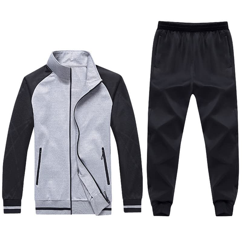 Survêtement de sport 2 pièces homme gris taille M pour entraînement