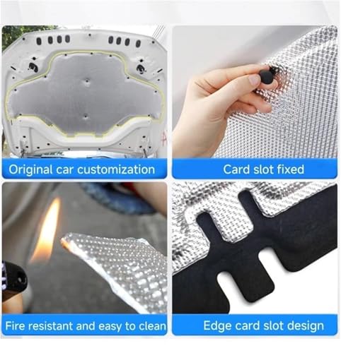 Isolant capot Toyota Land Cruiser Prado 120 (2002-2009) en coton argenté - 2