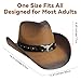 WQWOVRVO Cowboy Hat,Cowgirl Hat,Western Cowboy Hats for Women/Mens/Straw Wide with Shapeable Brim Cowboy Hat for Womens.(US, Alpha, One Size, Dark Coffee Color)