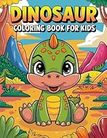 Dinosaur Fun: Children's Coloring Book B0F5N3C4KH Book Cover