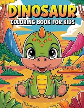 Paperback Dinosaur Fun: Children's Coloring Book