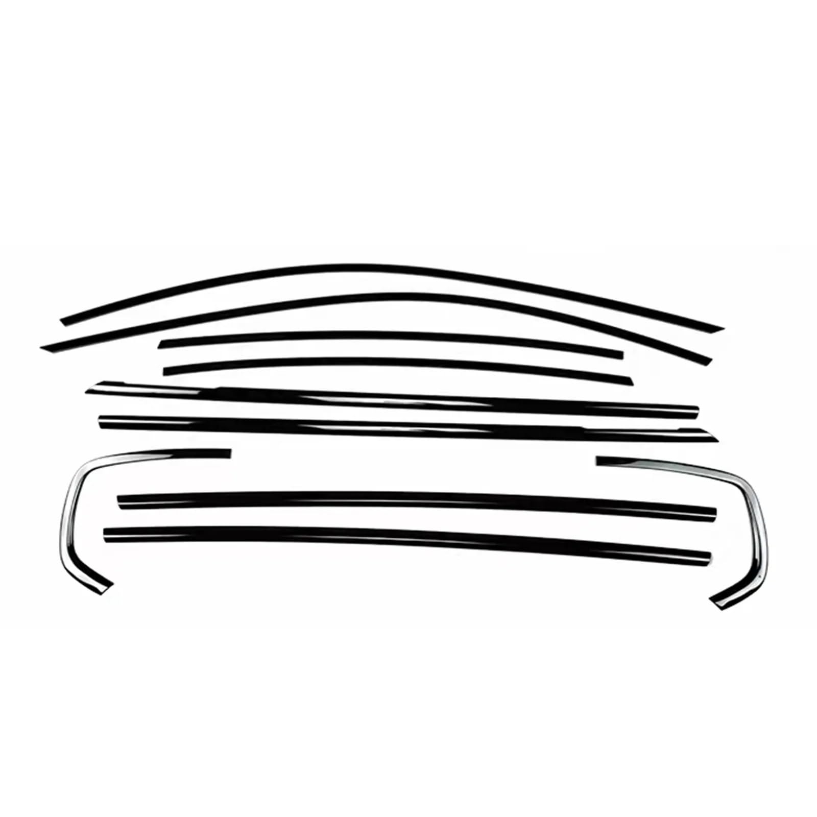 Iukmrt One Color For Maserati For Quattroporte 2014-2022 Car Weatherstrip Window Moulding Trim Seal Belt Outer Door Weather Strip Car Door Seal Protector
