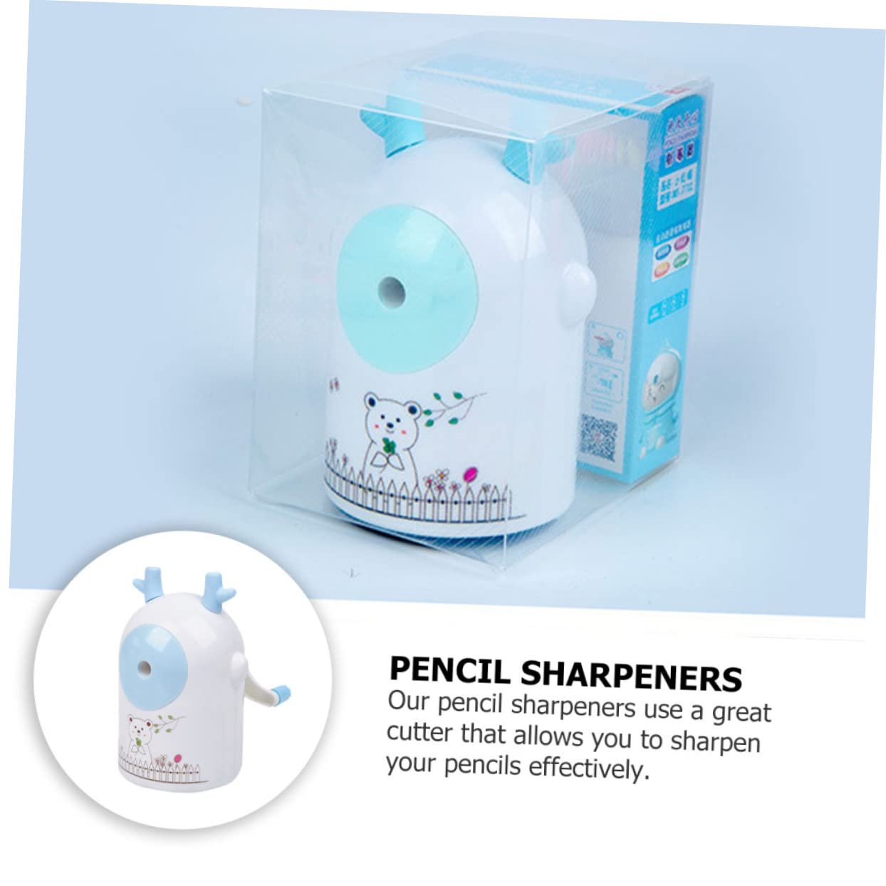 Temperamatite Manuale Da 3 Pezzi Per Ragazzi Ragazze E Studenti in Plastica Con Design A Forma Di Animale Facile Da Temperare