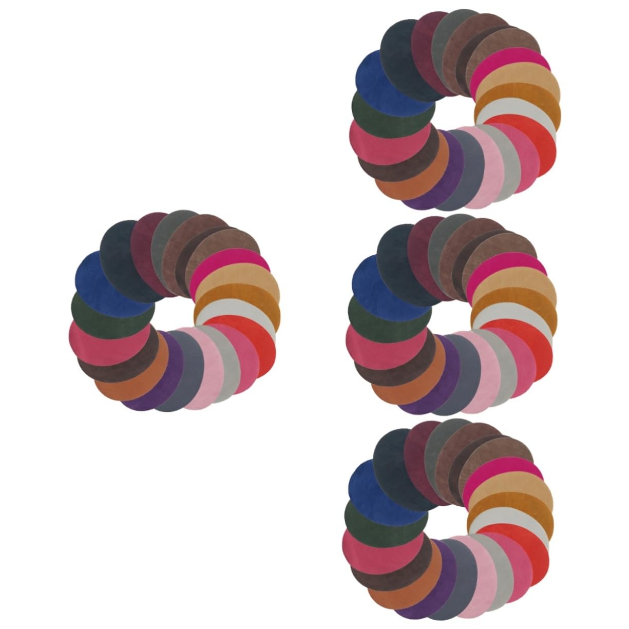 4 Juegos de Parches Bordados para Coser Apliques para Ropa Decoración Floral Coderas Reparación de Suéteres Unidades X 4