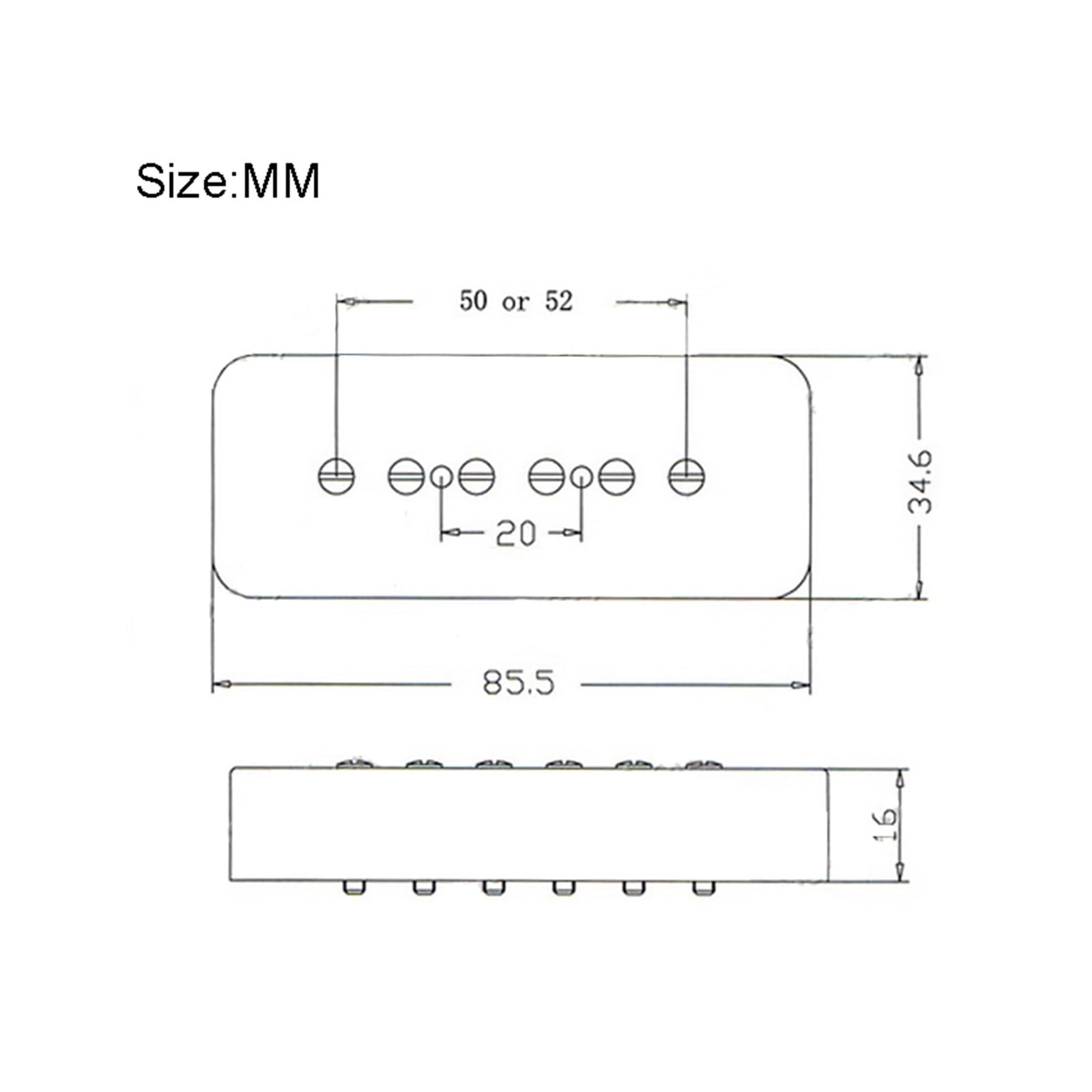 P90 Gitarren Single Coil Tonabnehmer Geeignet Für Anfänger Erhältlich In Mehreren Farben(Bridge Green)