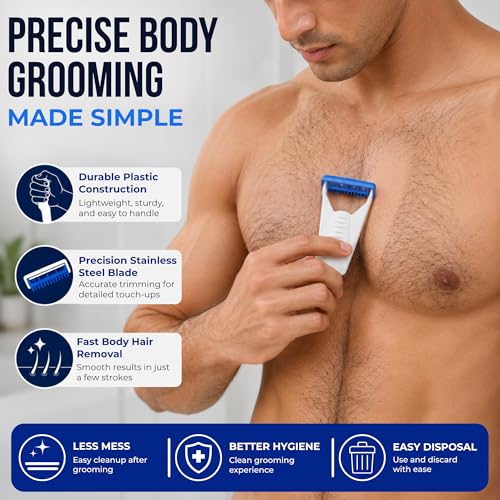 Image of Disposable Razor For Men | Surgical Skin Blade Use And Throw Shaving Razor With Safety Cap | Manual Beard And Face Grooming Tool | Travel Friendly Stainless Steel Blade | ISO, CE Approved (36)