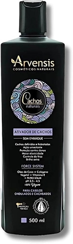 Ativador de Cachos Arvensis Cachos Naturais Cabelos Ondulados e Cacheados - 500ml