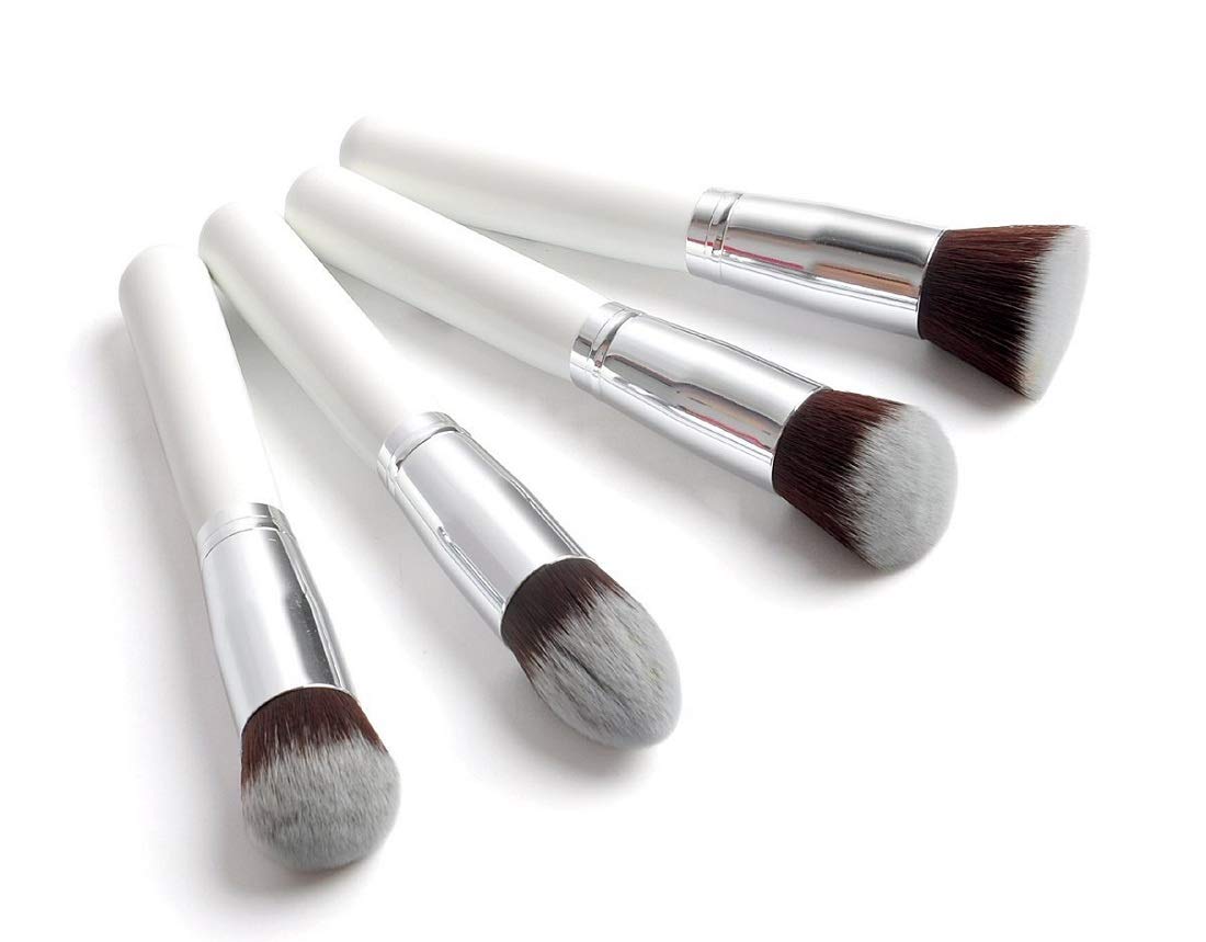 Foundation Brush Powder Makeup Brushes with High Density Bristles, Flawless Cosmetics Face Brush for Blending Liquid, Cream, Concealer