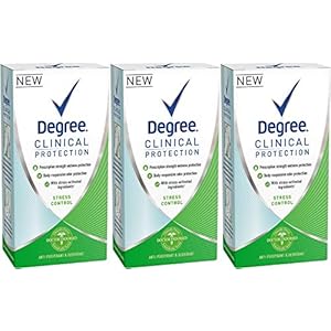 Degree Clinical Protection Antiperspirant& Deodorant, Stress Control 1.70 oz (Pack of 3)