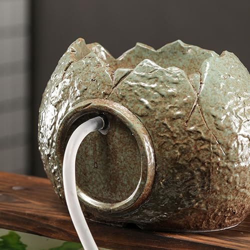 Green Pond Spitters for Small Ponds - Automatic Water Circulation Features, Garden Fish Tank Ornaments, Decorative Spitter Water Fountains for Landscaping