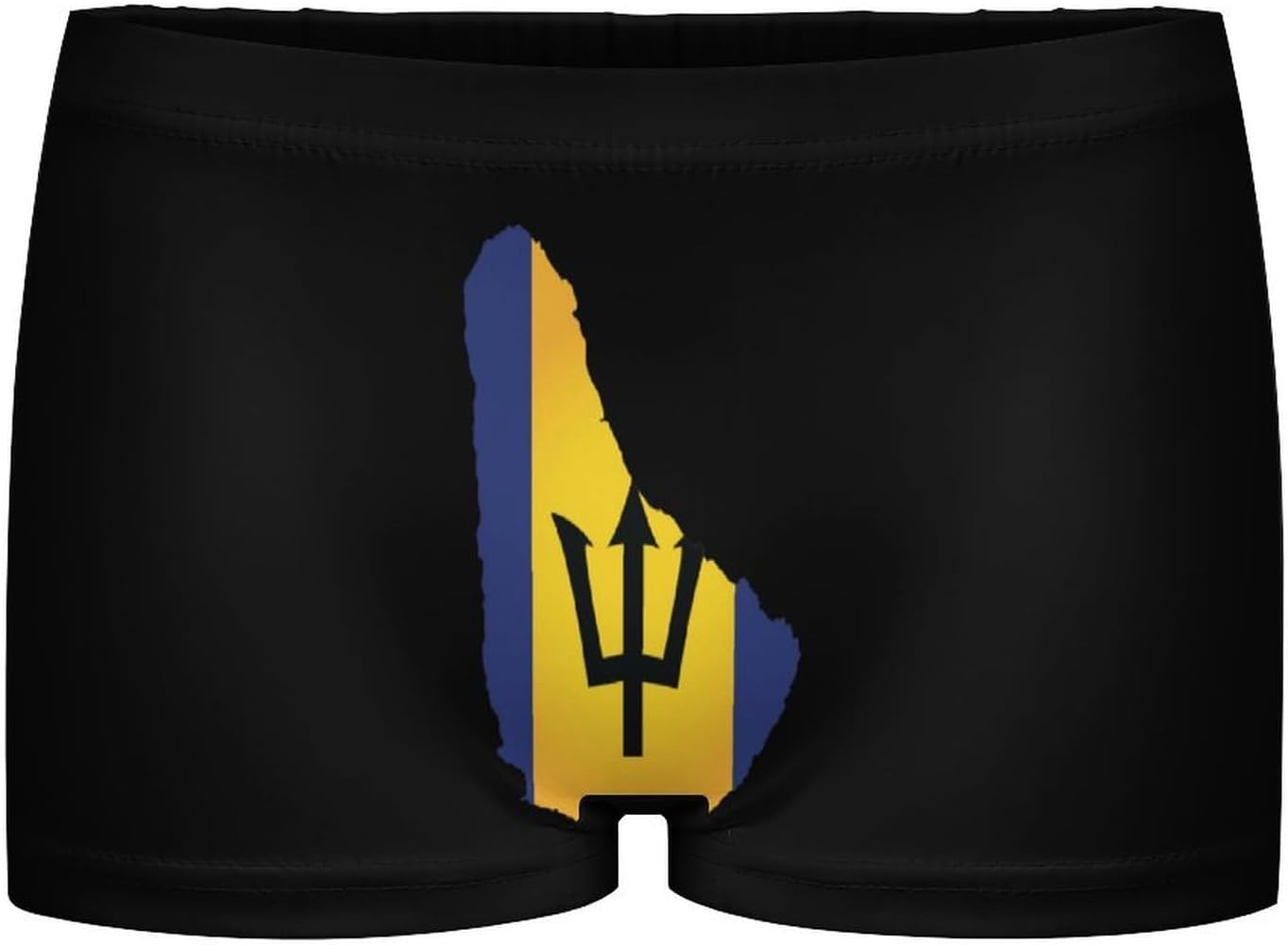 Flag Map of Barbados Fashion Women's Boxer Briefs Breathable Underpants Trunks Stretch Underwear