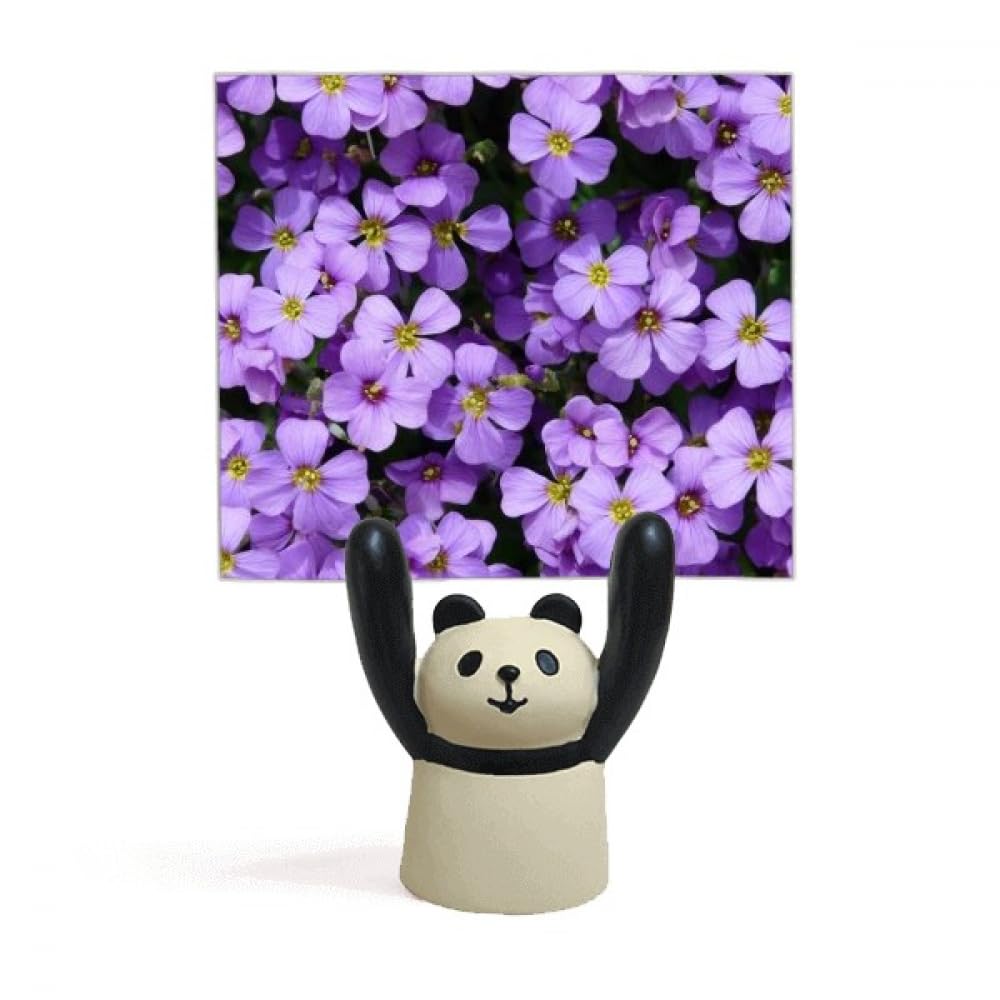 Support romantique panda et fleurs violettes : le cadeau idéal pour vos proches