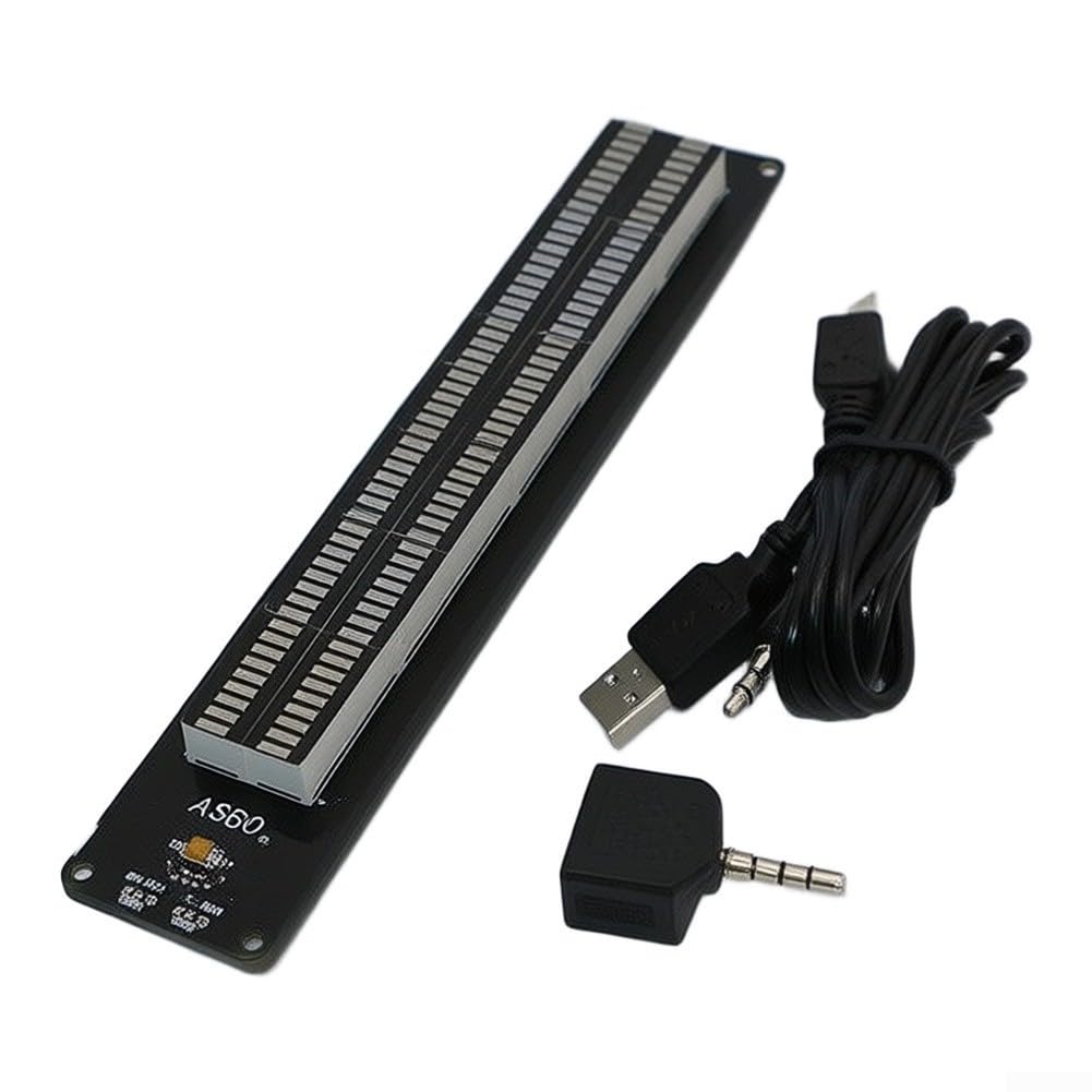 AS60 Audio Digitale Equalizzatore Grafico Schermo VU Meter 7 Modalità Musica Ritmo Sensore di Livello di Luce per Amplificatore Desktop Decorazione Elettronica