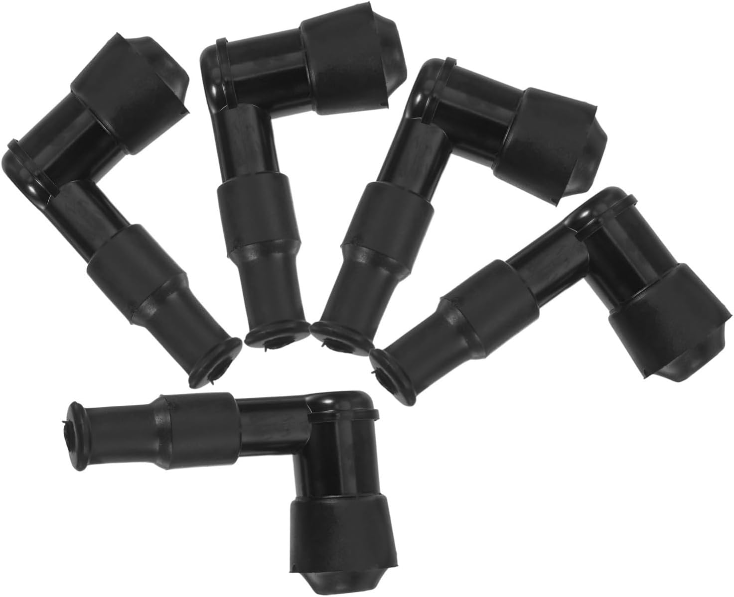 5Pcs Plug Boot Caps for Gasoline Generators and Engines, Black