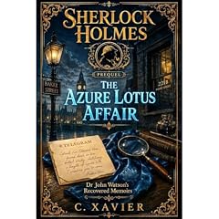 Sherlock Holmes The Azure Lotus Affair Audiolibro Por C Xavier arte de portada