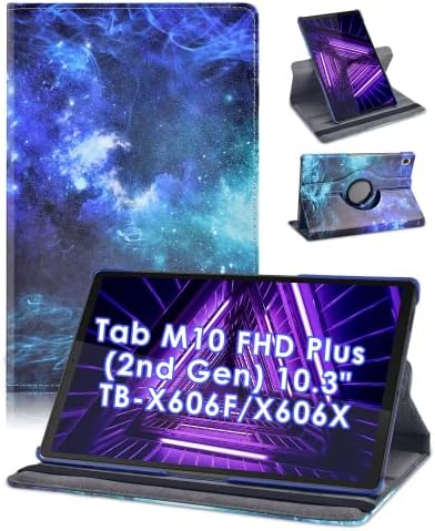 KATUMO Cover for Lenovo Tab M10 FHD Plus 10.3 TB-X606F/X606X Rotating Case for Lenovo Smart Tab M10 Plus (2nd Gen) 10.3 inch with Auto Wake-up