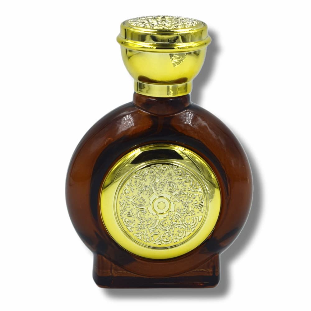 Hunky Dory 50ml Luxury Asian Style Golden Desgin Glossy Empty Refillable Reusable Perfume Bottle With Asian Desgin Shape Cap and Easy Pump For Perfume, Essential oil, Beauty use.(Color May Vary)-image-9