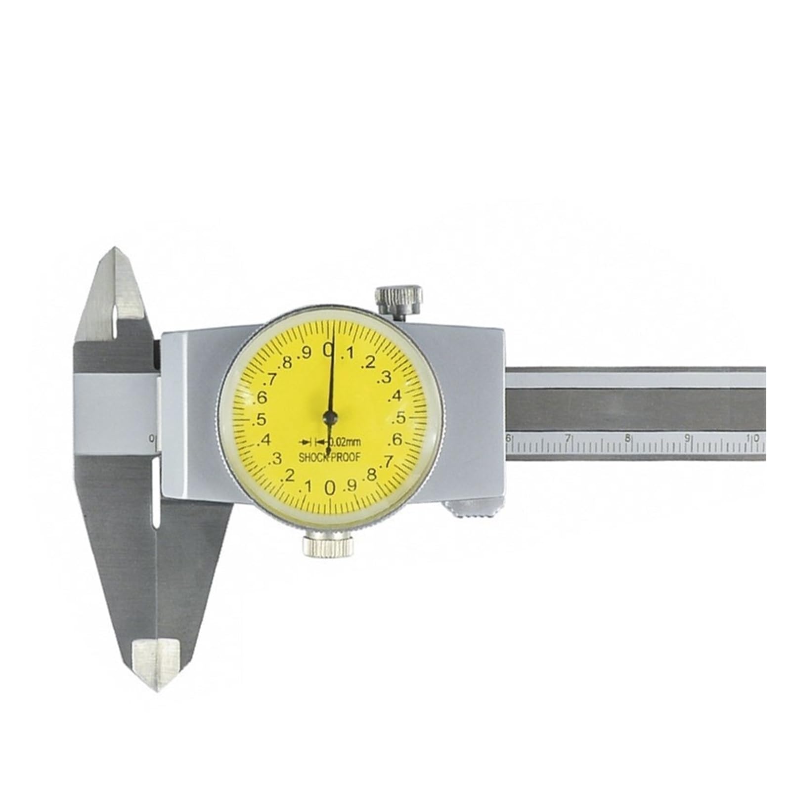 0.01/0.02mm Dial, Odporny Na Wstrząsy Czujnik Zegarowy 0-150/200mm Suwmiarka Ze Stali Nierdzewnej Narzędzie Mikrometryczne Z Noniuszem Precyzyjne Pomiary Bez Wysiłku(0-150mm)