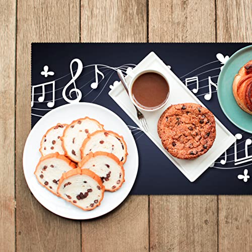 Sets de table note de musique lavables et thermorésistants - 7