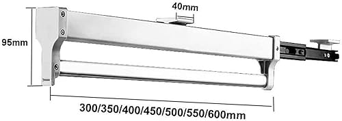 Miniatura 2 de Barra extensible para armario extraíble  Perchero extraíble para armario, riel extensible de 11.8-31.5 in, organizador de armario para pantalones y
