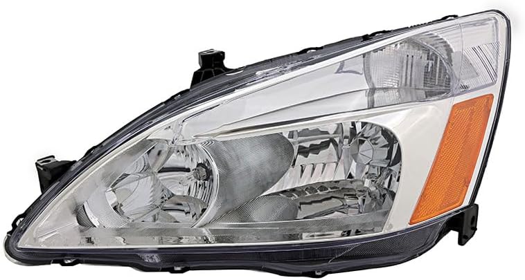 For Honda Accord Headlights Lamps Set 2003 2004 2005 2006 2007 Halogen Driver and Passenger Side