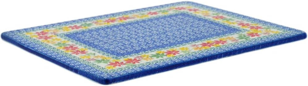 Polmedia Polish Pottery Cookie Sheet - Fall Vibes Pattern Handmade in Boleslawiec Poland by Ceramika Artystyczna + Certificate of Authenticity