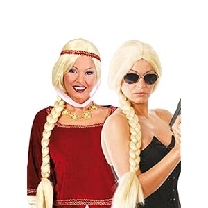 Guirca- Peluca Trenza Rubia Larga en Caja (Müller & Küssner GbR 4226)