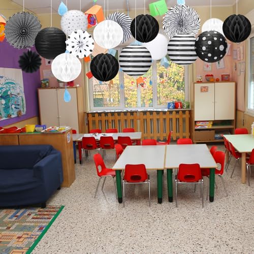Lanternes en papier pour classe et école : pack déco Retisee