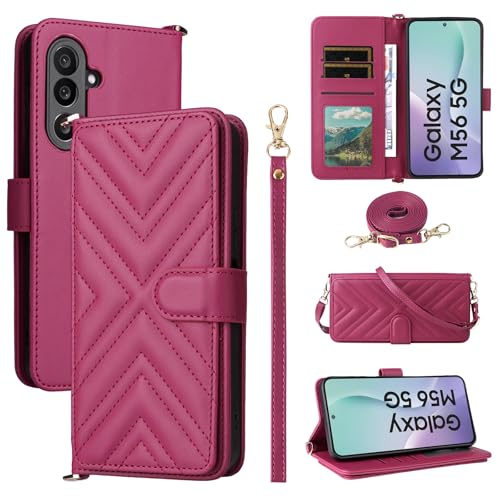 Coque Samsung Galaxy M56 5G étui cuir protection intégrale rabat
