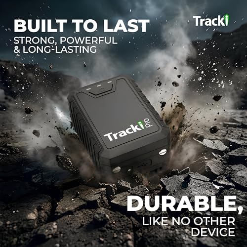 Image of Tracki Pro GPS Tracker for Vehicles up to 12 Months Waterproof Magnetic Asset Real time Tracker 4G LTE Long Battery Life 2-12 Month, Unlimited Distance, Subscription Required, Speed Monitor, Geofence