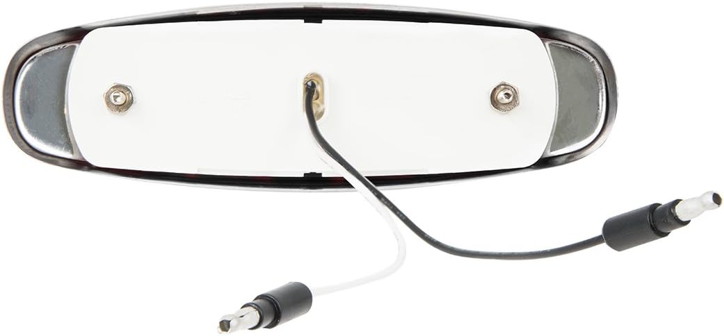 GG Grand General 78565 Amber Rectangular Spyder 12-LED Marker and Clearance Sealed Light with Stainless Steel Rim