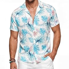 Palm Leaves Vibrant Blue