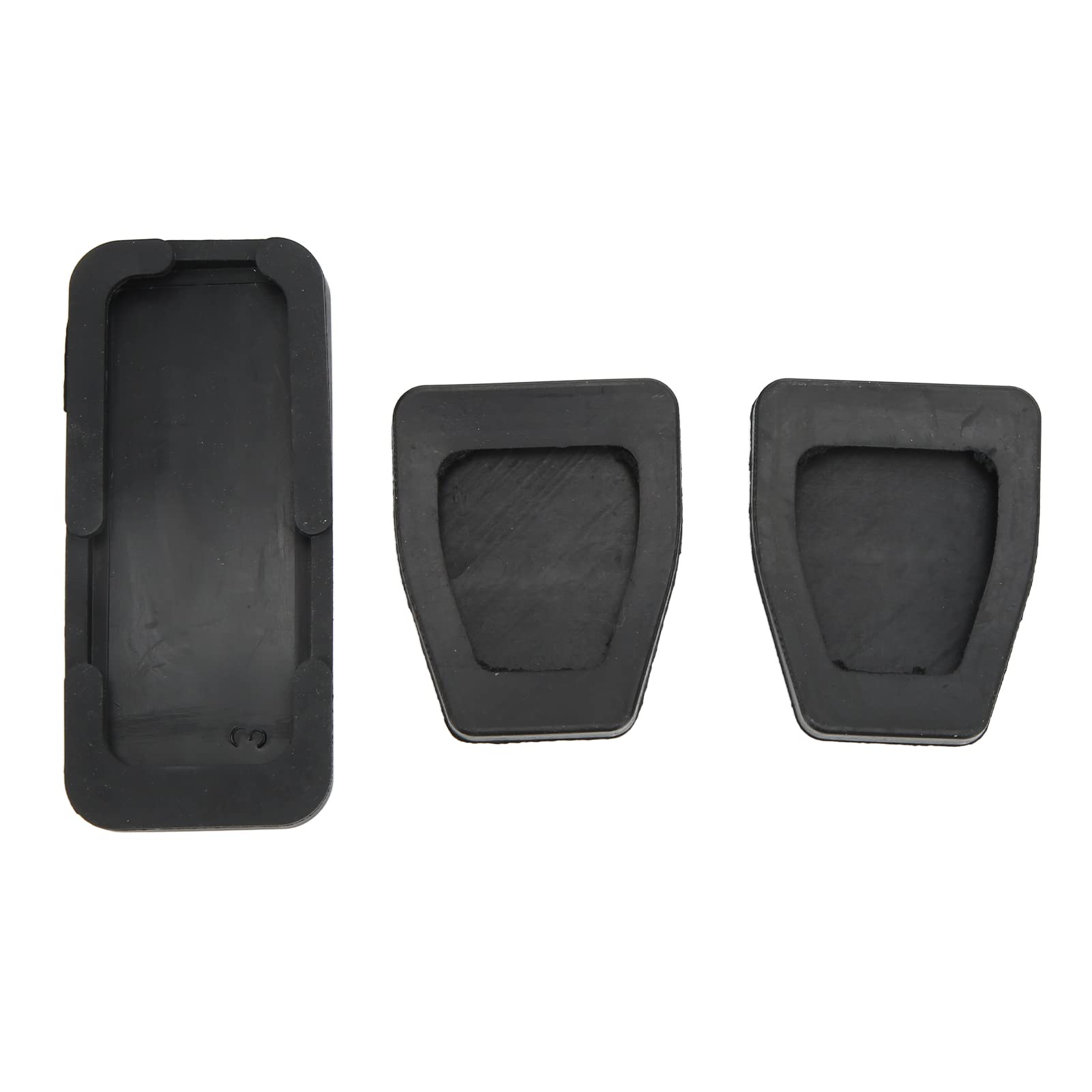 Kit de Almohadillas para Pedales de Coche, 3 Piezas de Almohadilla de Goma para Pedal de Coche y Almohadilla de Pedal de Freno y Almohadilla de Pedal de Acelerador de Repuesto