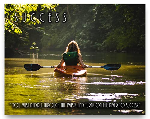 Apple Creek Kayak Motivational Wall Art 11x14