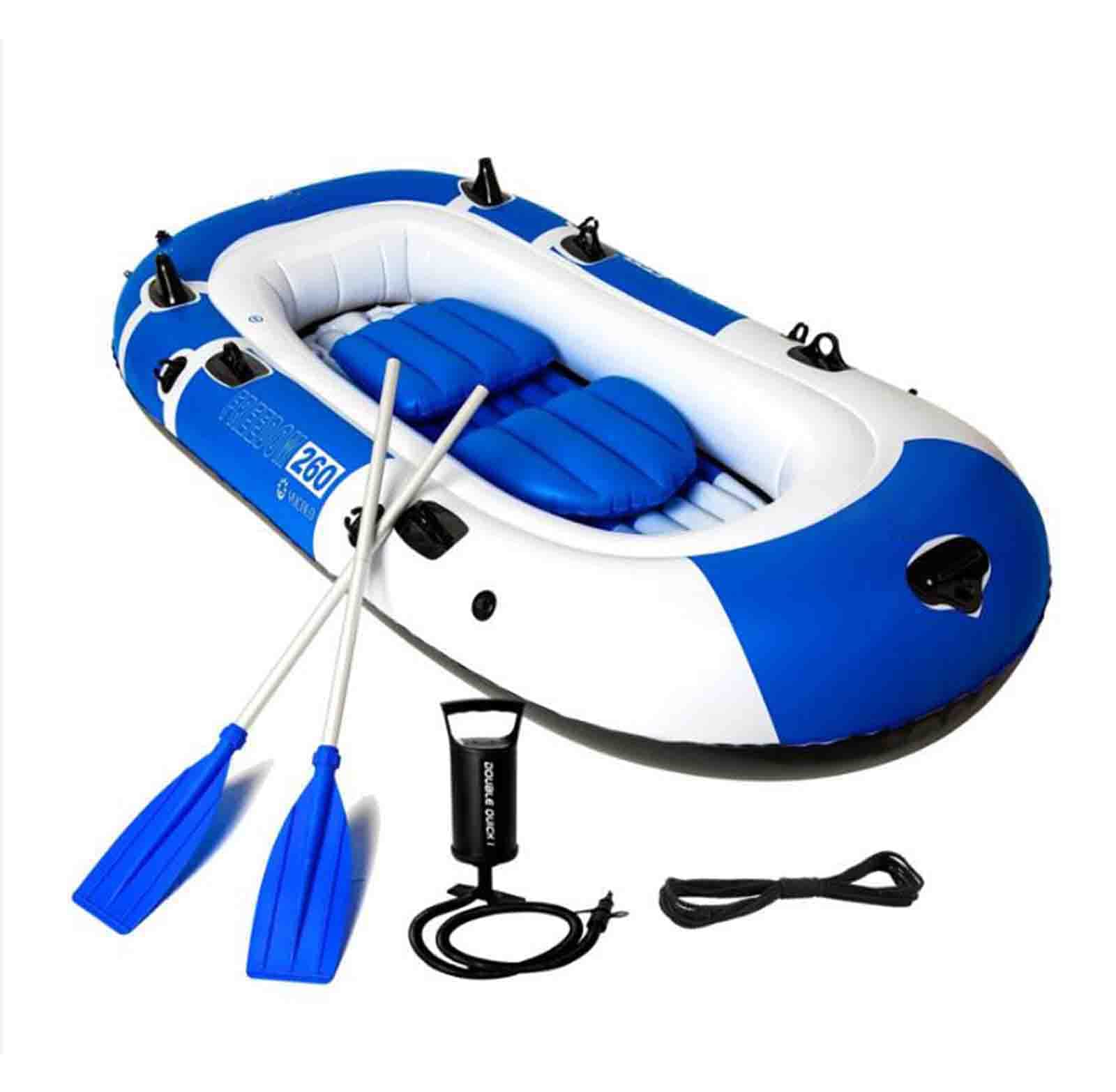FJAUOQ Bateau Gonflable Bateau en Caoutchouc Bateau De PêChe éPaissi Bateau d'assaut à Fond Dur Kayak Bateau Dur Seule Artisanat AéRoglisseur Sports Nautiques