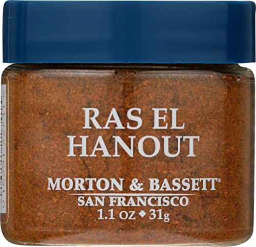 Morton & Bassett Ras El Hanout, Salt Free, Non GMO, 1.1 Ounces (Pack of 3)