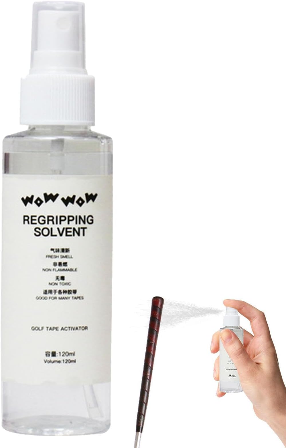 Golf Club Solvent, Grip Tape Solvents, Professional Grip Cleaner, Effective Solvent Solution For Easy Regripping And Golf Club Repair