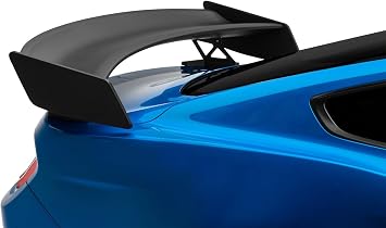 GT500 Track Pack Style Rear Spoiler; Matte Black Compatible For 15-23 Mustang Fastback