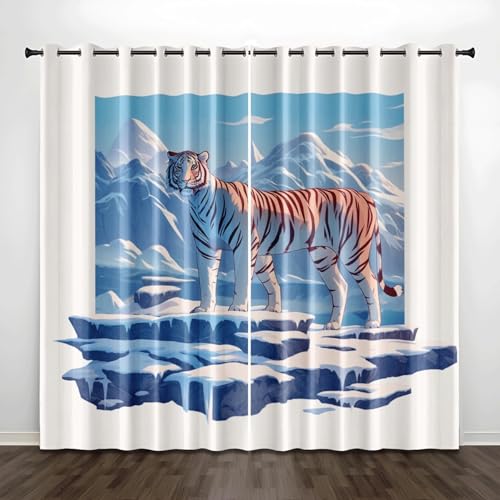 Rideaux occultants durables en polyester de qualité supérieure 166cm - 3